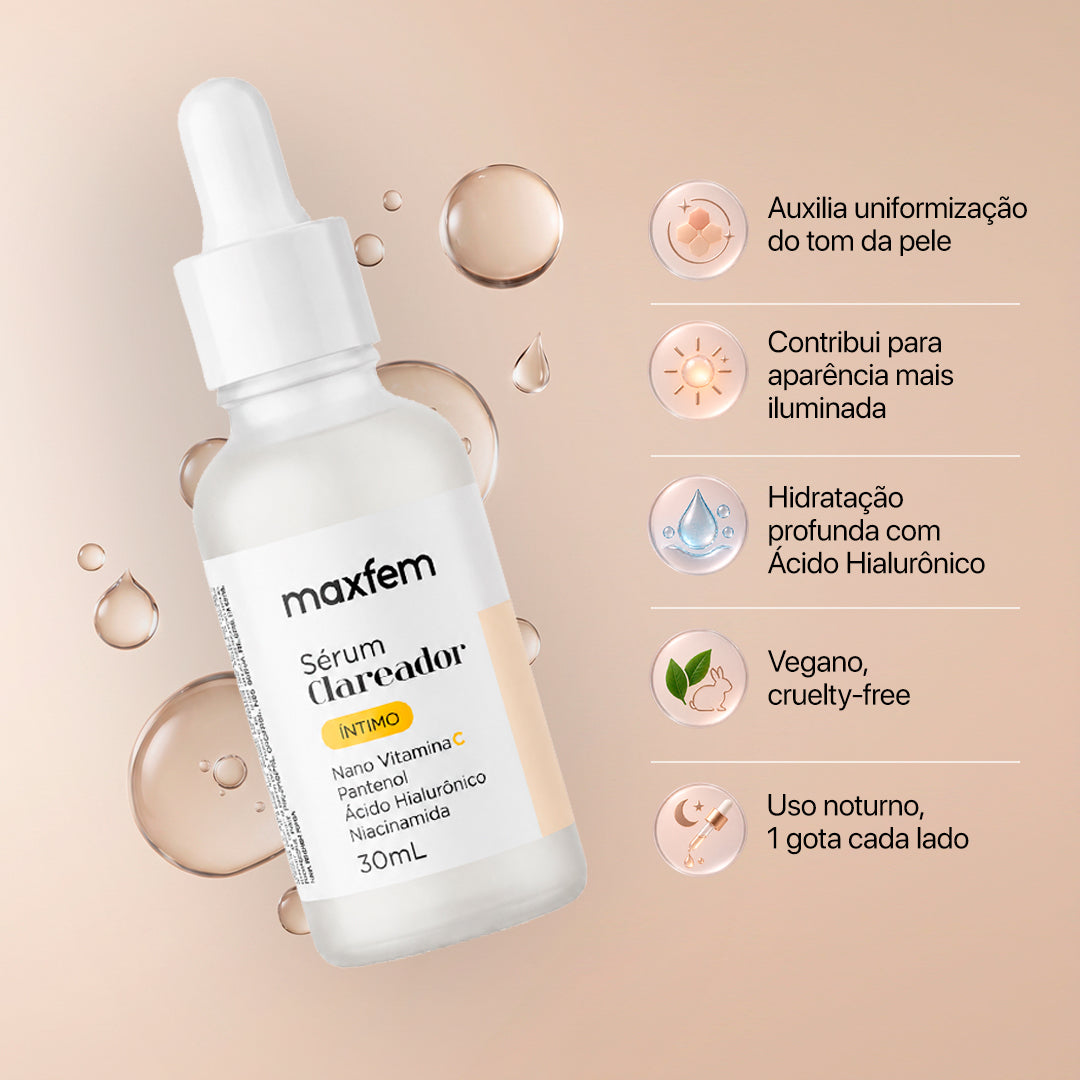 Kit Sérum Clareador, Firmador e Pós Depil