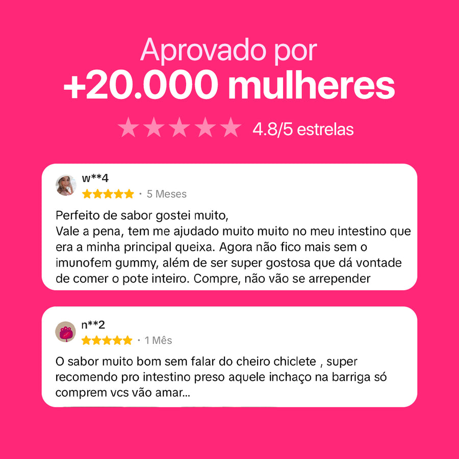 Imunofem Gummy – 40 Bilhões de Probióticos em Gummy