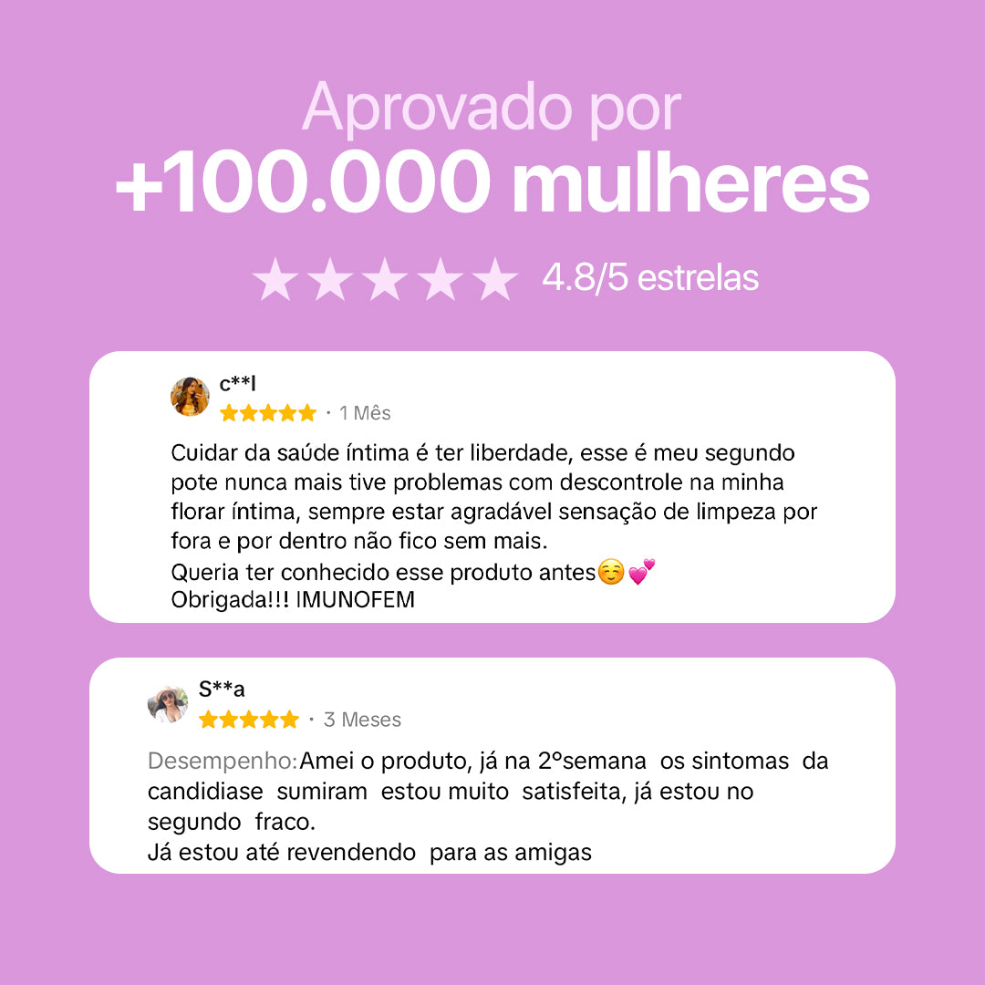 Imunofem – Suplemento para o Bem-Estar Íntimo Feminino 3 meses