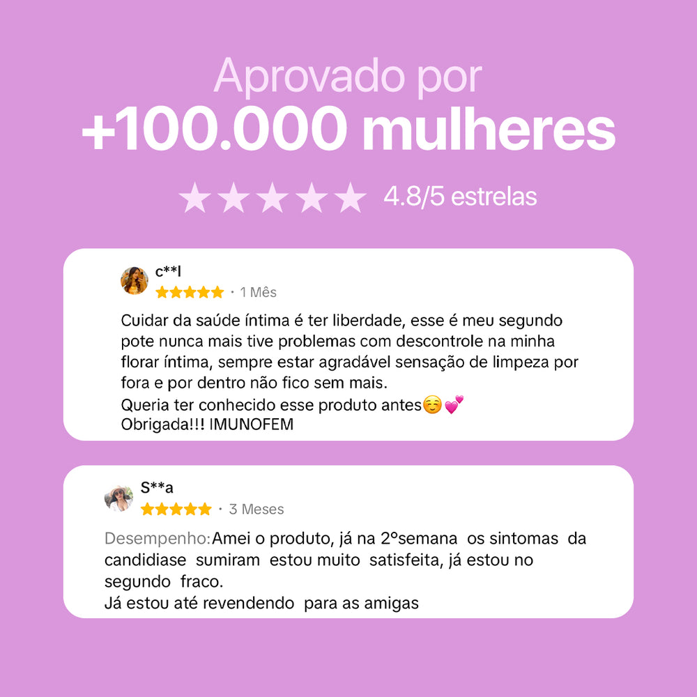 Imunofem – Suplemento para o Bem-Estar Íntimo Feminino 3 meses