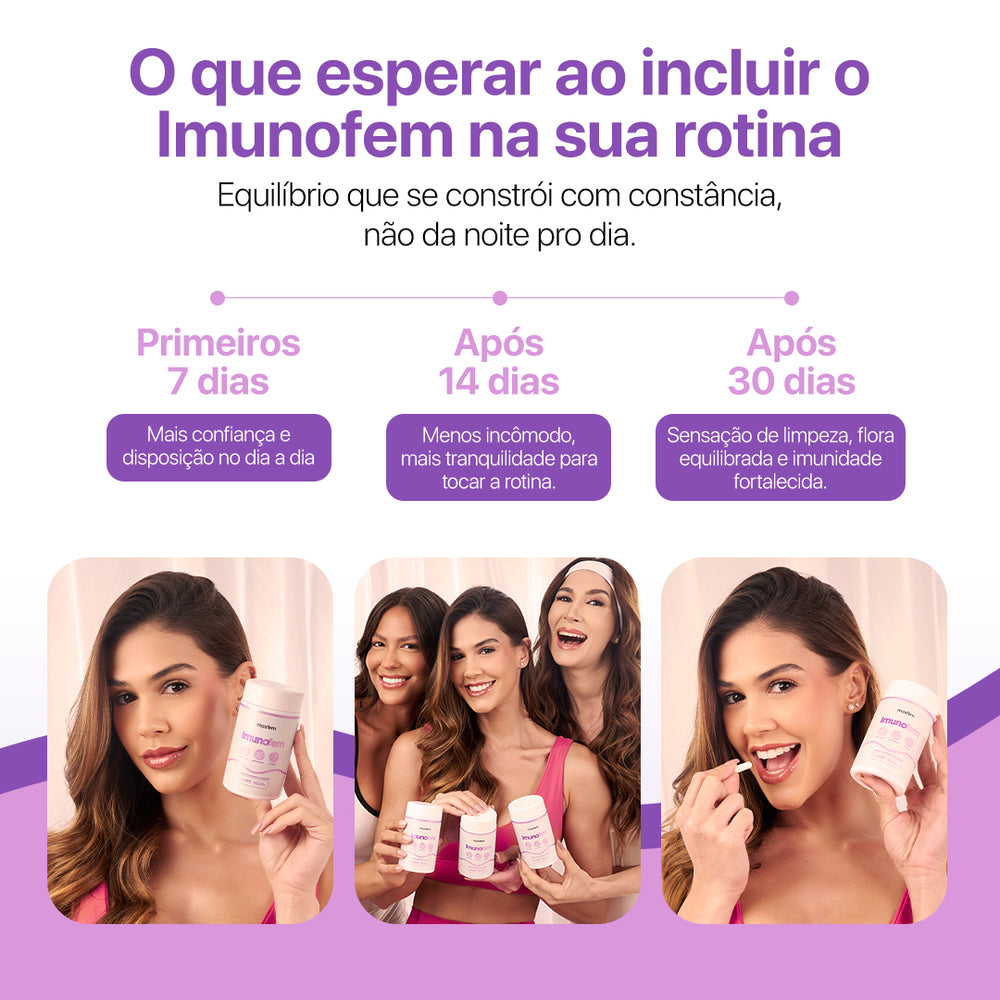 Imunofem – Suplemento para o Bem-Estar Íntimo Feminino 3 meses