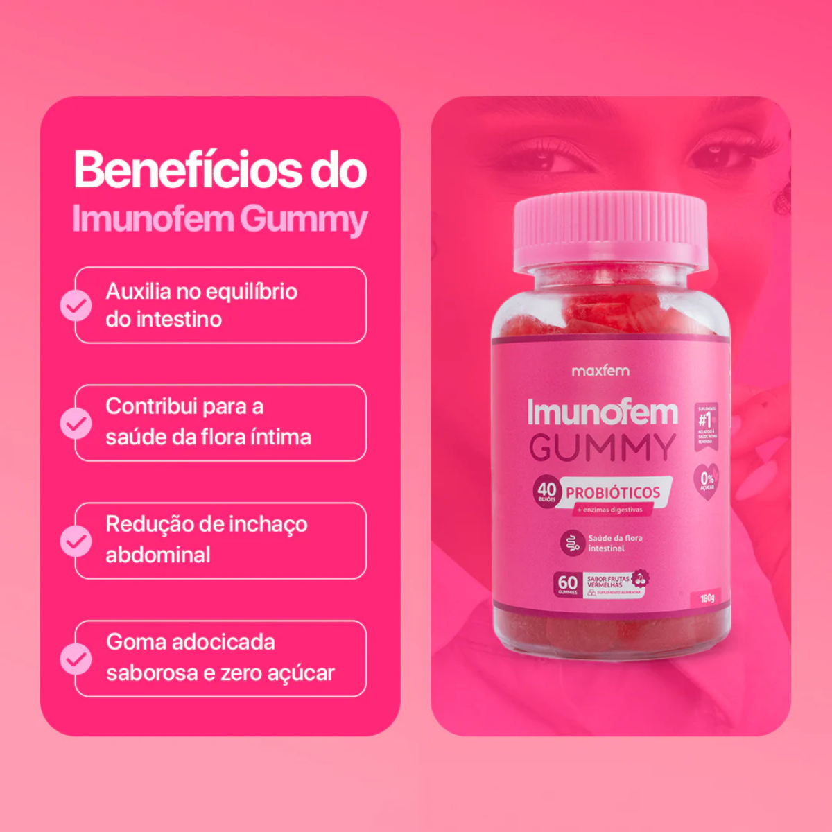 Kit Imunofem Gummy + Imunofem Cápsulas – Saúde Feminina
