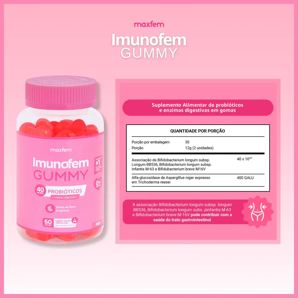 Kit Imunofem Gummy + Imunofem Cápsulas – Saúde Feminina