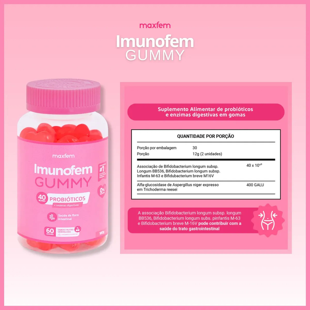 Kit Imunofem Gummy + Imunofem Cápsulas – Saúde Feminina