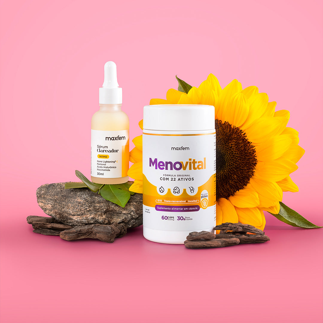 Kit Menovital + Clareador – Cuidado Feminino Completo