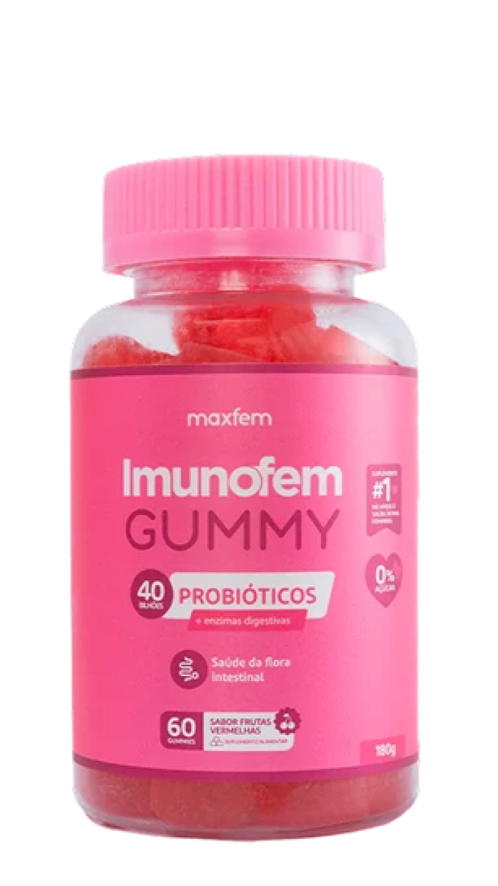 Imunofem Gummy – 40 Bilhões de Probióticos em Gummy
