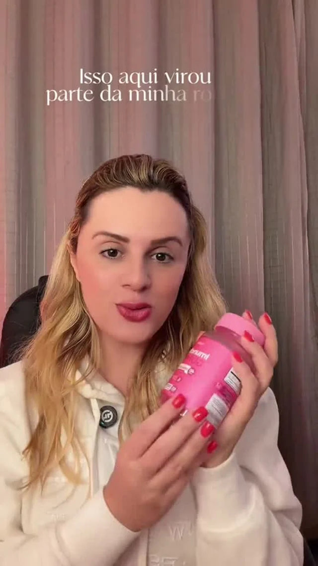Creator falando sobre a rotina com o Imunofem Gummy