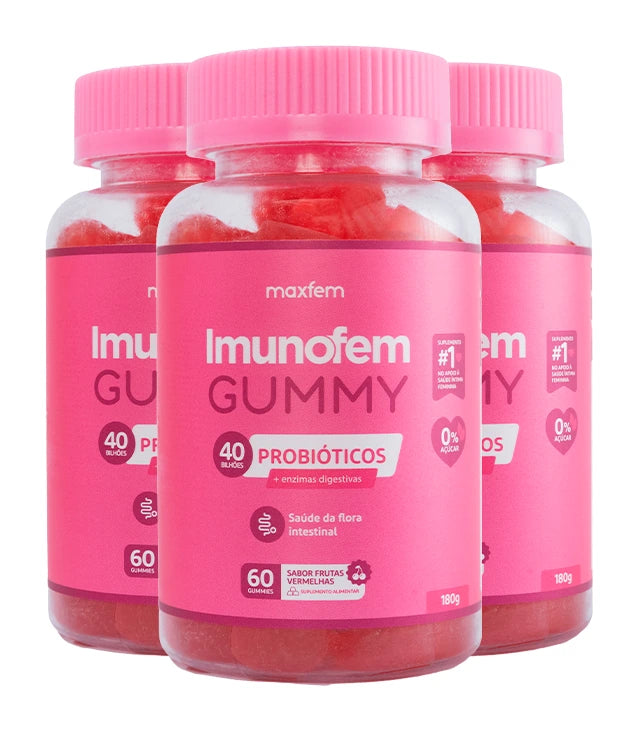 3 frascos de Imunofem Gummy