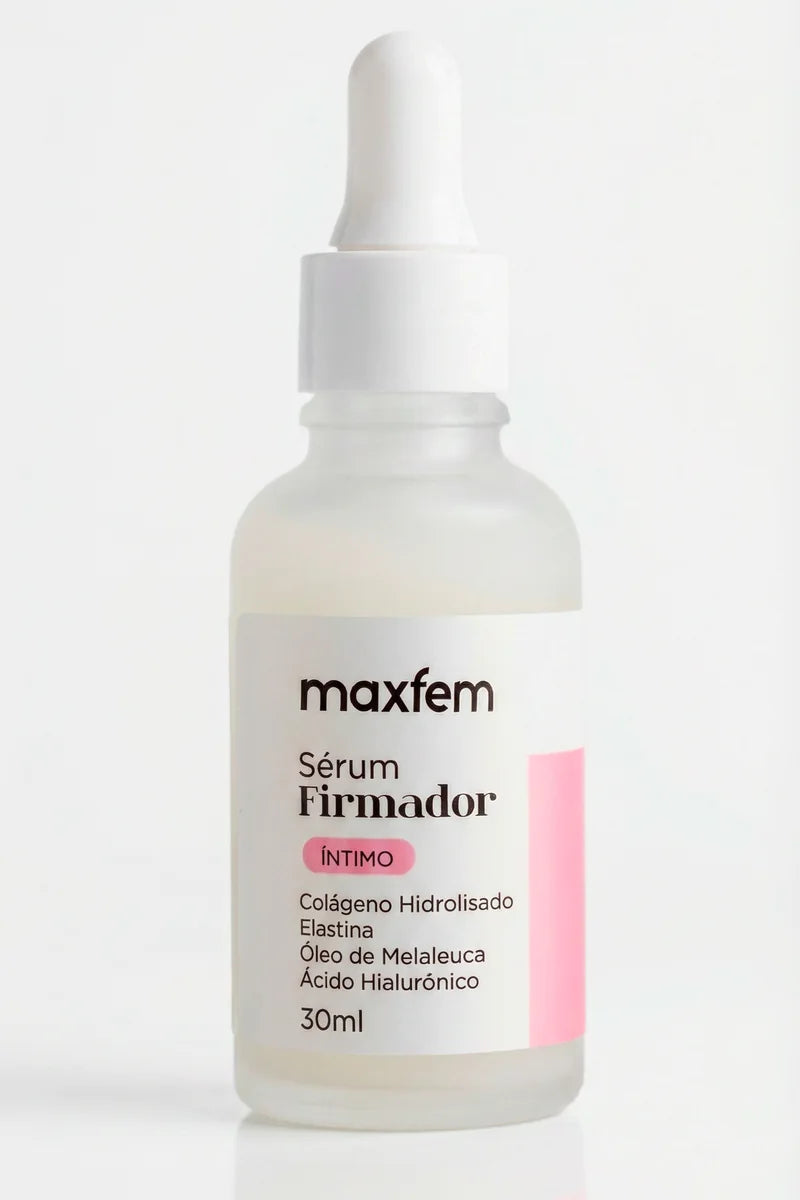 Sérum Firmador Íntimo Maxfem, frasco de 30 ml com conta-gotas